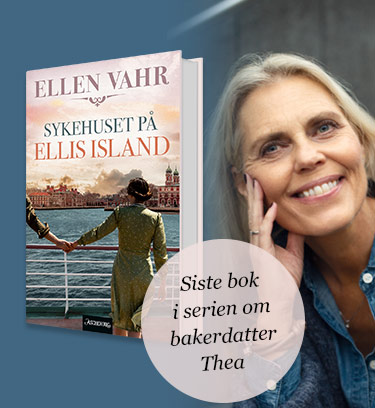 "Sykehuset på Ellis Island" er tredje og siste bok i Ellen Vahrs serie om bakerdatter Thea fra Kampen