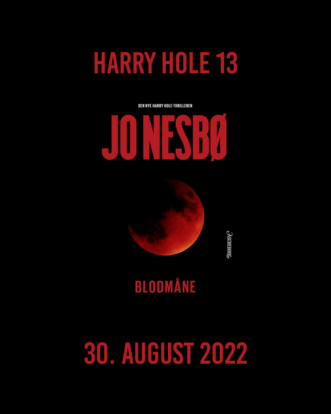 Harry Hole 13 kommer 30. august 2022