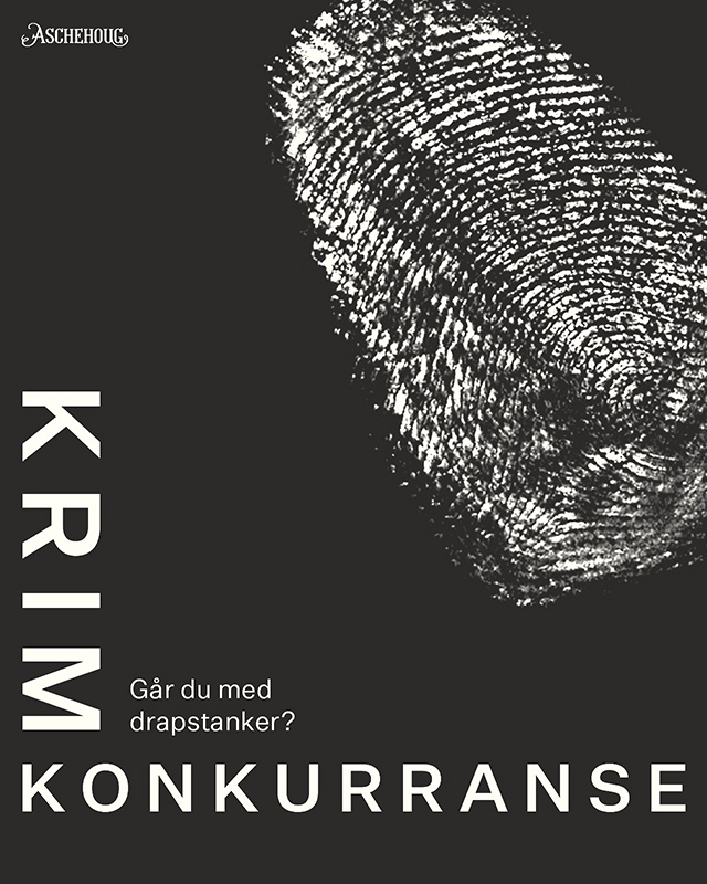 Er du vår neste krimstjerne? Klikk her for å se hvordan du kan bli med i vår krimkonkurranse. Premien er 150 000 kroner og bokkontrakt med Aschehoug.