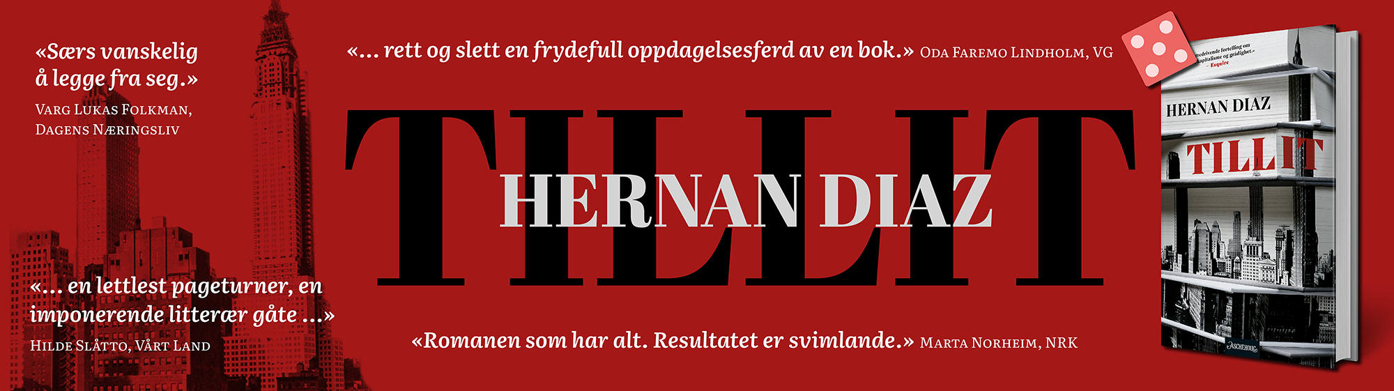 "Tillit" av Hernan Diaz får strålende anmeldelser i Norge